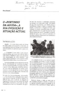 O «portinho da aguda», a sua evolução e situação actual