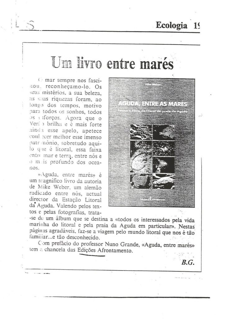 Um livro entre marés