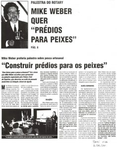Construir prédios para os peixes