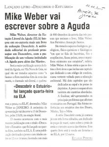 Mike Weber vai escrever sobre a Aguda