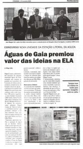Águas de Gaia premiou valor das ideias na ELA