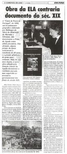 Obra da ELA contraria documento do séc. XIX