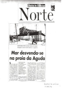 Mar desvenda-se na praia da Aguda