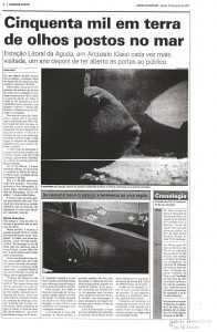 Cinquenta mil em terra de olhos postos no mar
