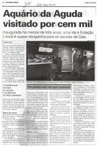 Aquário da Aguda visitado por cem mil