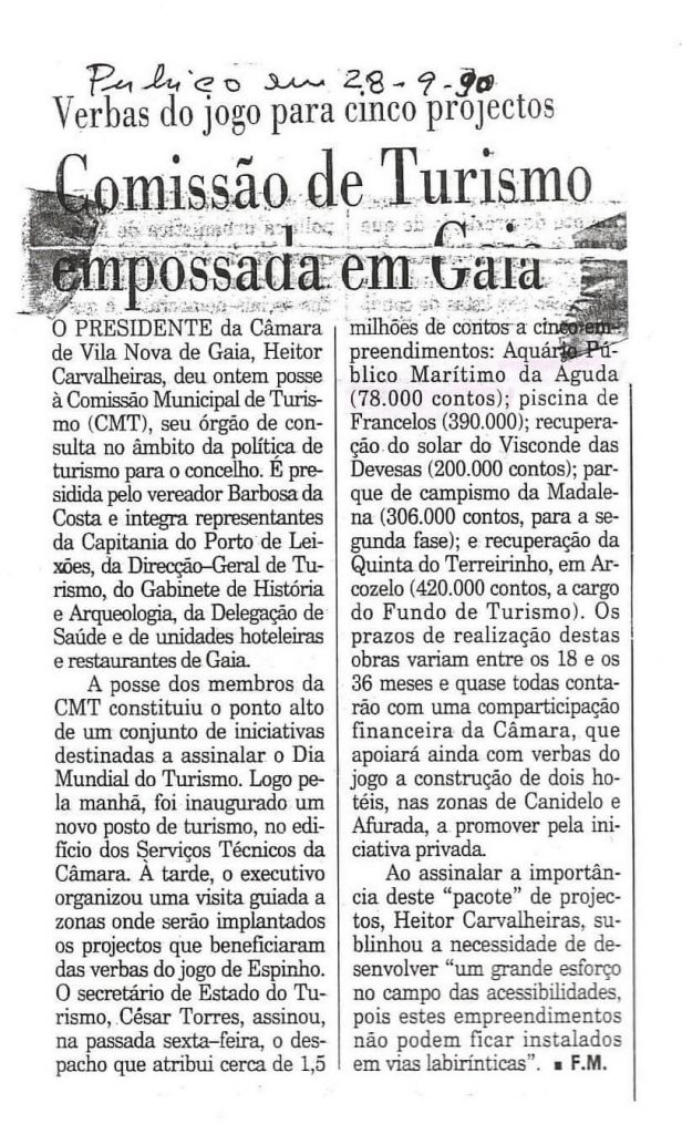 Comissão de Turismo empossada em Gaia