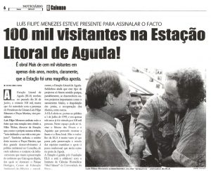 100 mil visitantes na Estação Litoral de Aguda!