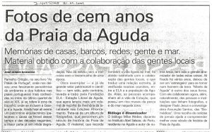 Fotos de cem anos da Praia da Aguda