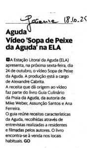 Vídeo “Sopa de Peixe da Aguda” na ELA